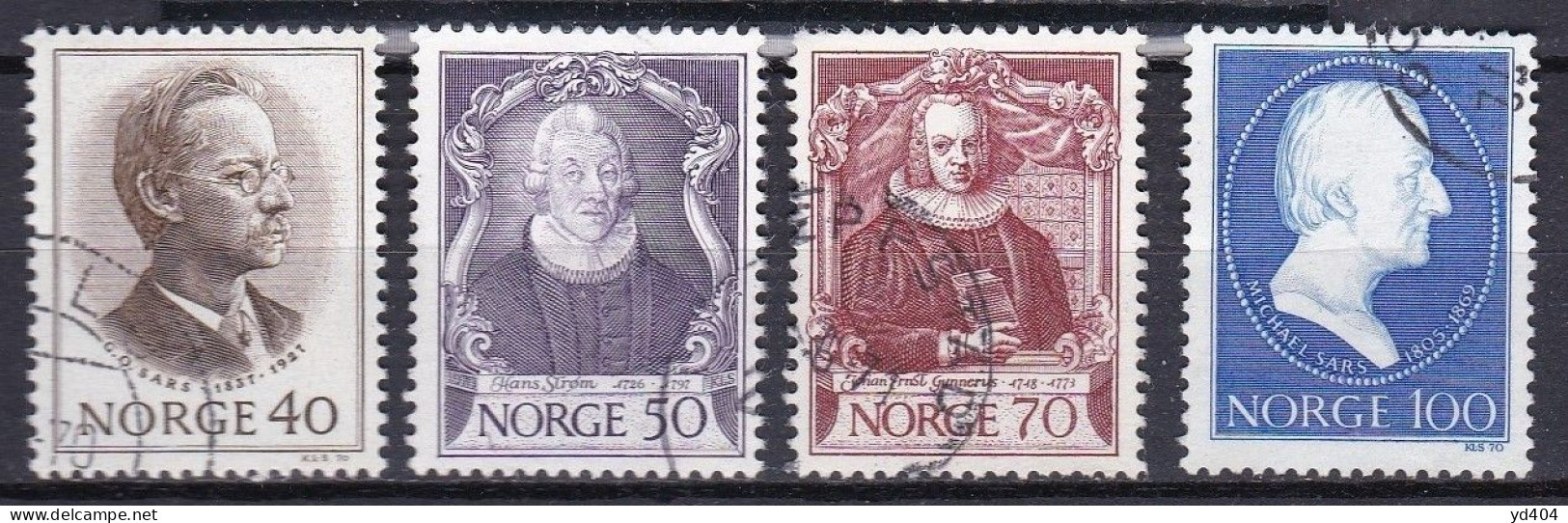 NO084 – NORVEGE - NORWAY – 1970 – FULL YEAR SET – Y&T # 568/74 USED 23 € - Oblitérés