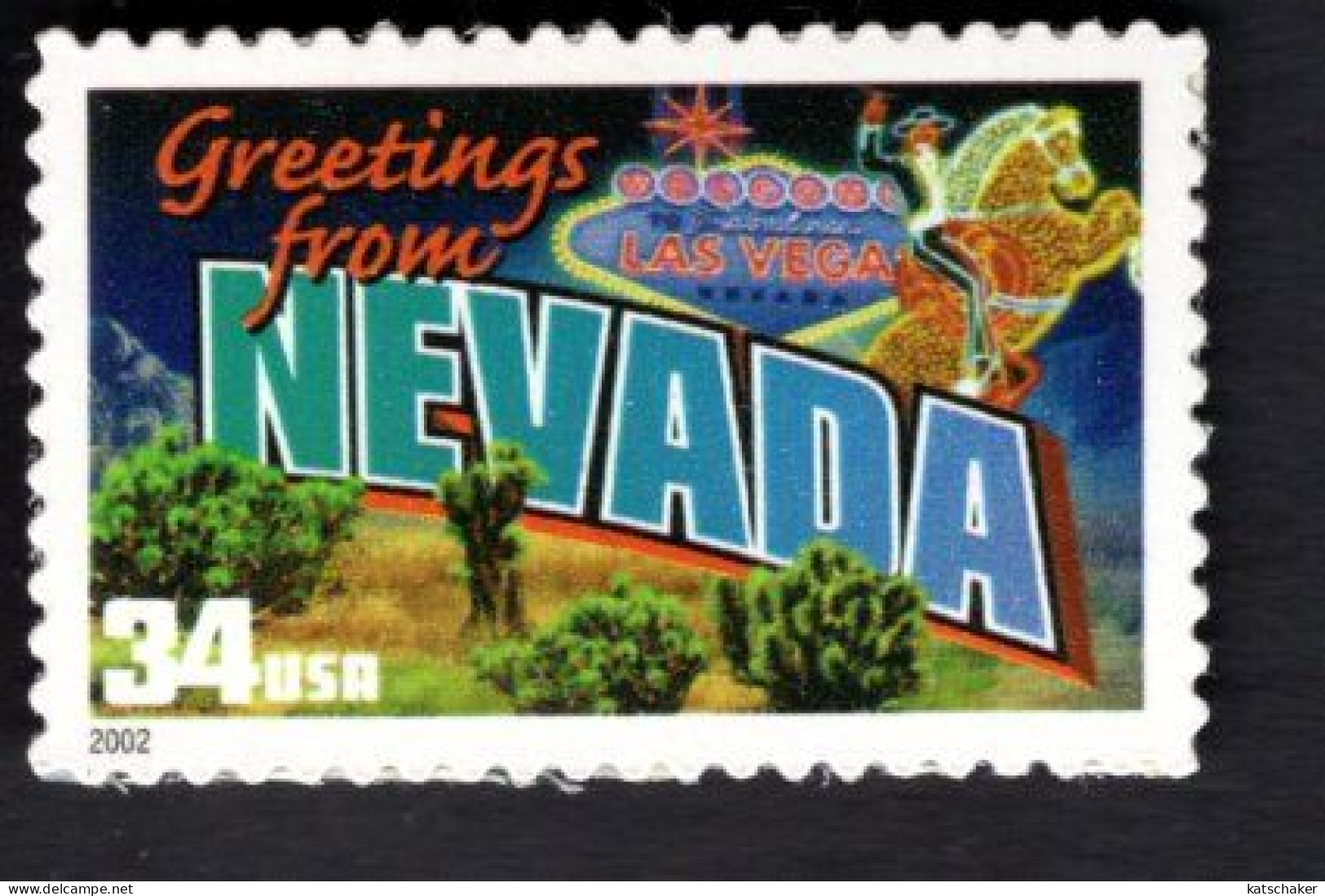 1938315054 2002 SCOTT 3588 (XX) POSTFRIS MINT NEVER HINGED  -  GREETINGS FROM AMERICA - NEVADA - Neufs