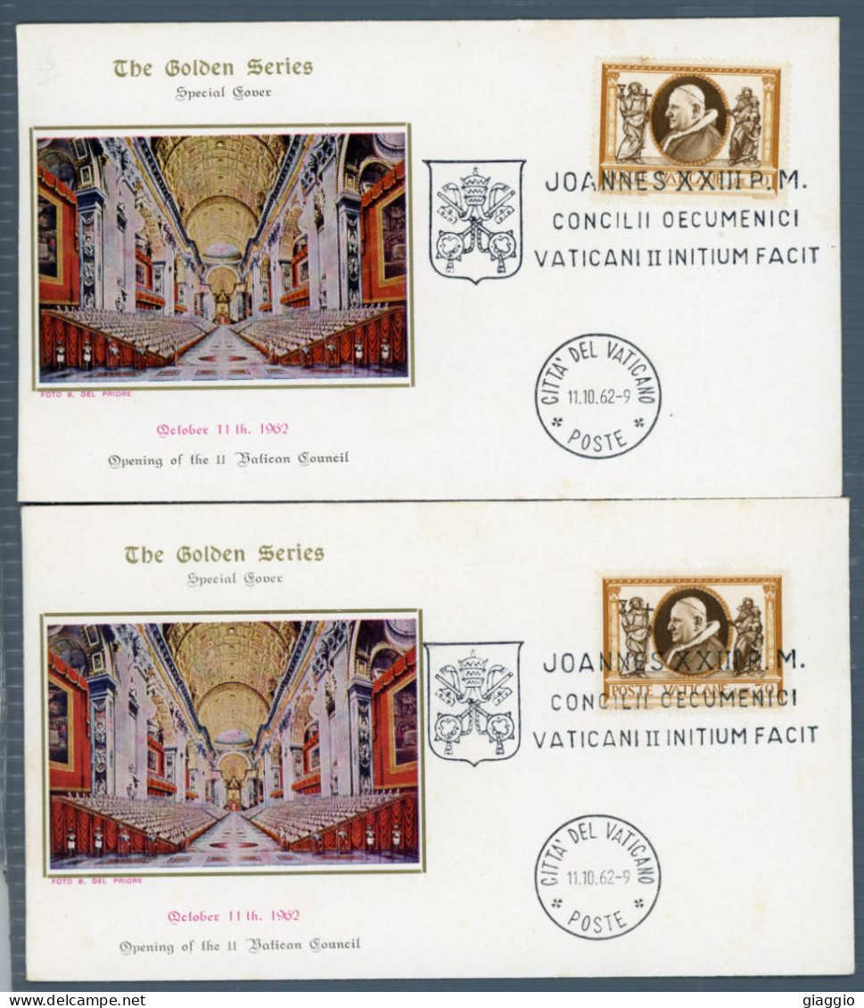 °°° Francobolli N.1772 - Vaticano Concilio 2 Buste °°° - Covers & Documents