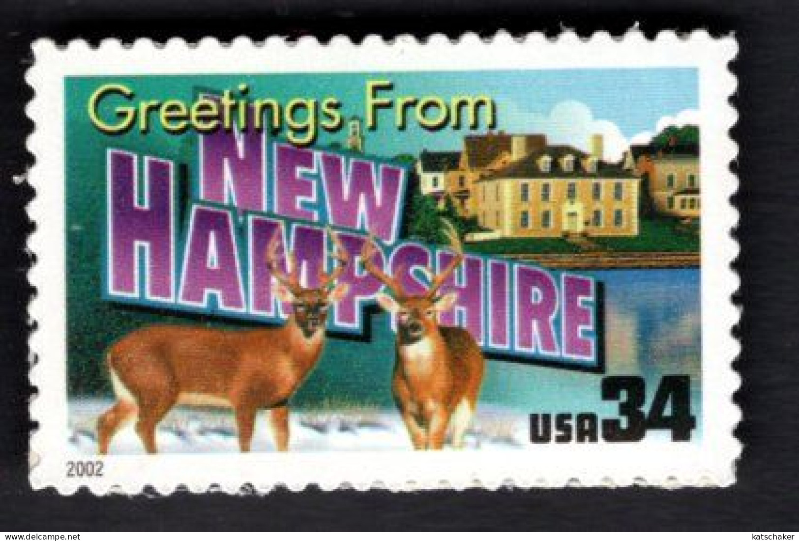 1938315180 2002 SCOTT 3589 (XX) POSTFRIS MINT NEVER HINGED  -  GREETINGS FROM AMERICA - NEW HAMPSHIRE - Unused Stamps