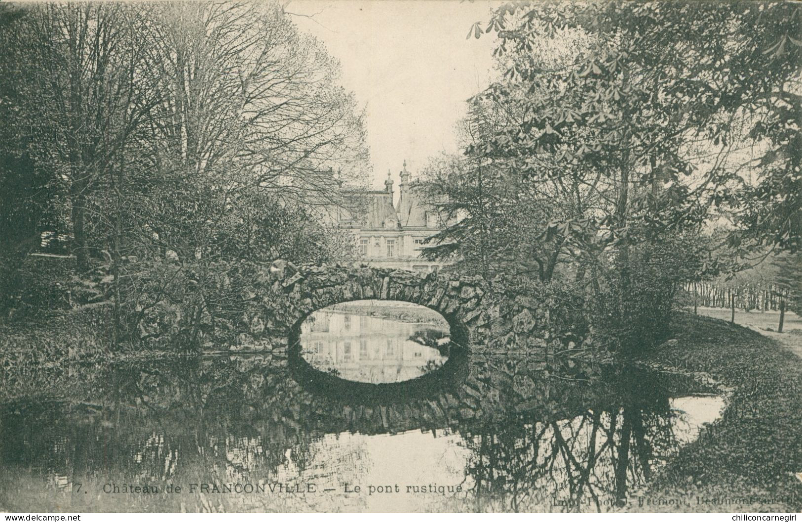 * SAINT MARTIN DU TERTRE - Château De FRANCONVILLE - Pont Rustique - St - Saint-Martin-du-Tertre