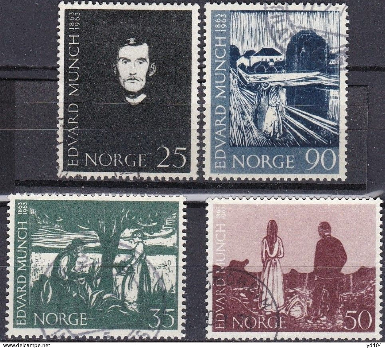 NO076 – NORVEGE - NORWAY – 1963 – FULL YEAR SET – Y&T # 450/68 USED 22,50 € - Oblitérés