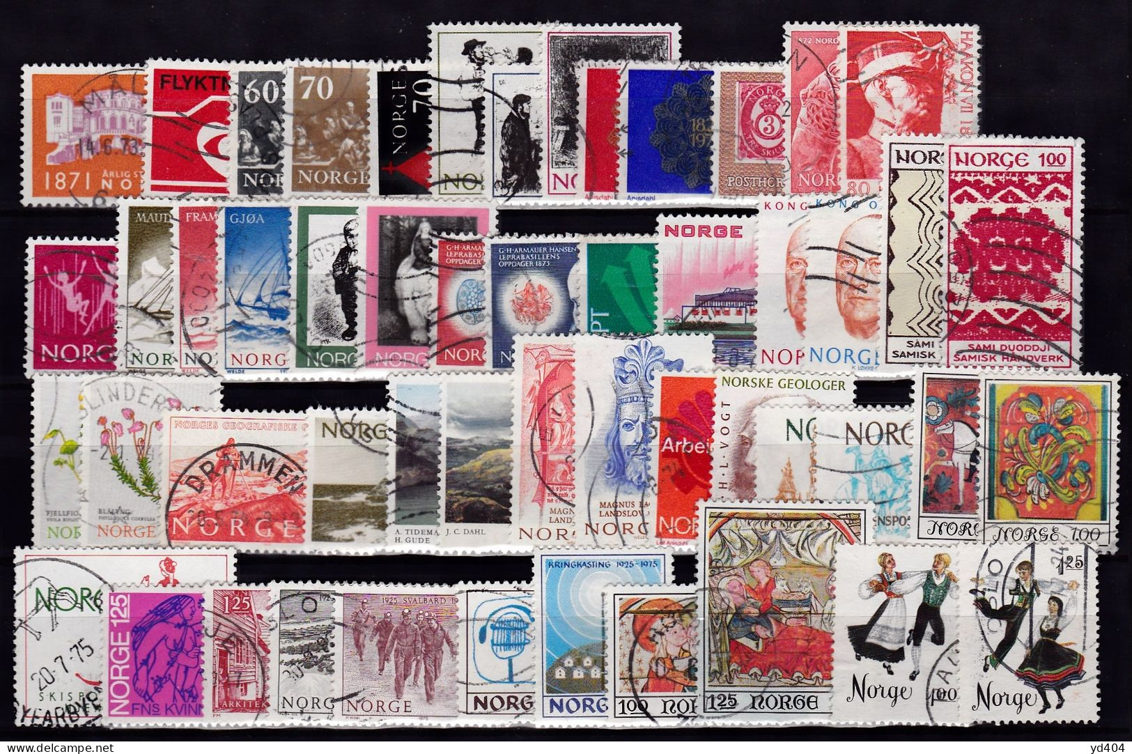 NO088B – NORVEGE - NORWAY – 1971-75 – FINE COLLECTION – SG # 663-754 USED 40,50 € - Usati