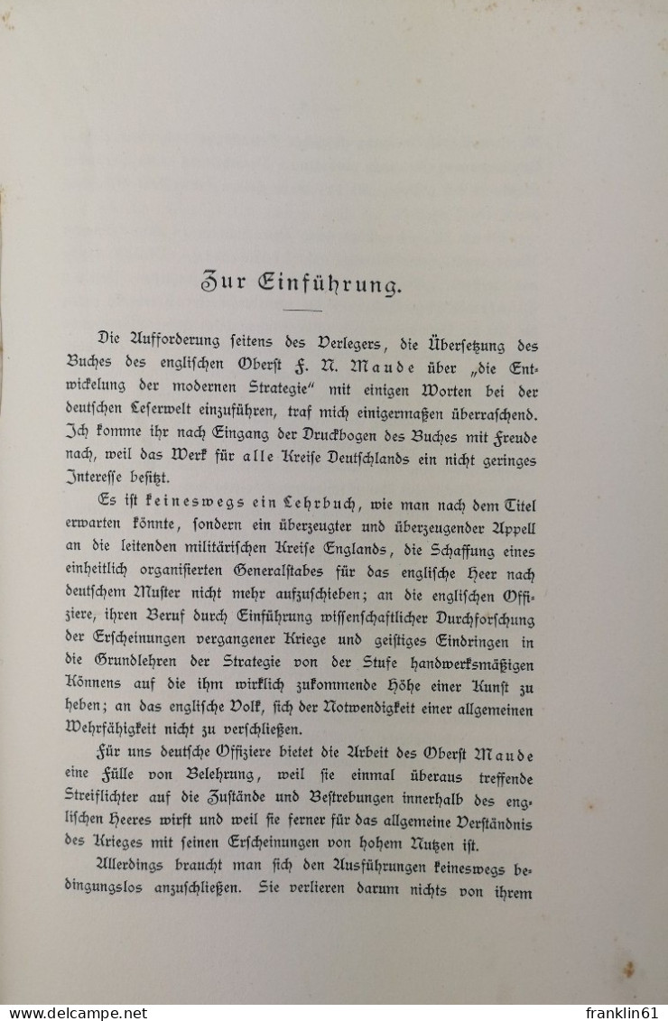 Die Entwicklung Der Modernen Stategie - Policía & Militar