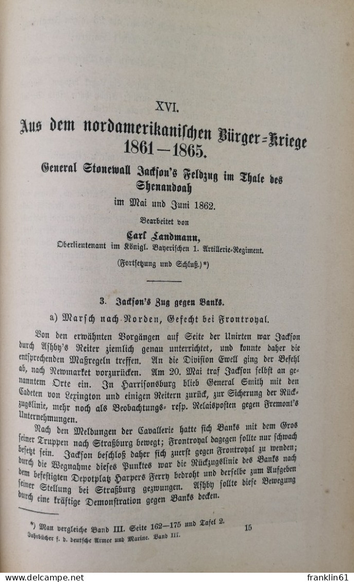 Jahrbücher Für Die Deutsche Armee Und Marine. Zweiter Band. Januar Bis März 1872. - 4. 1789-1914