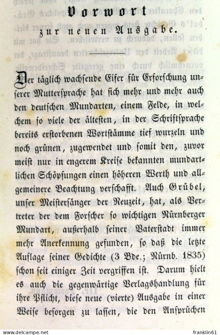 Grübel's Sämmtliche Werke. Erster, zweither und dritter Theil in einem Buch.