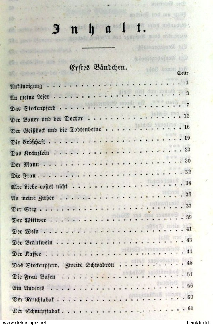 Grübel's Sämmtliche Werke. Erster, zweither und dritter Theil in einem Buch.