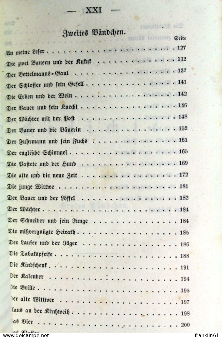 Grübel's Sämmtliche Werke. Erster, zweither und dritter Theil in einem Buch.