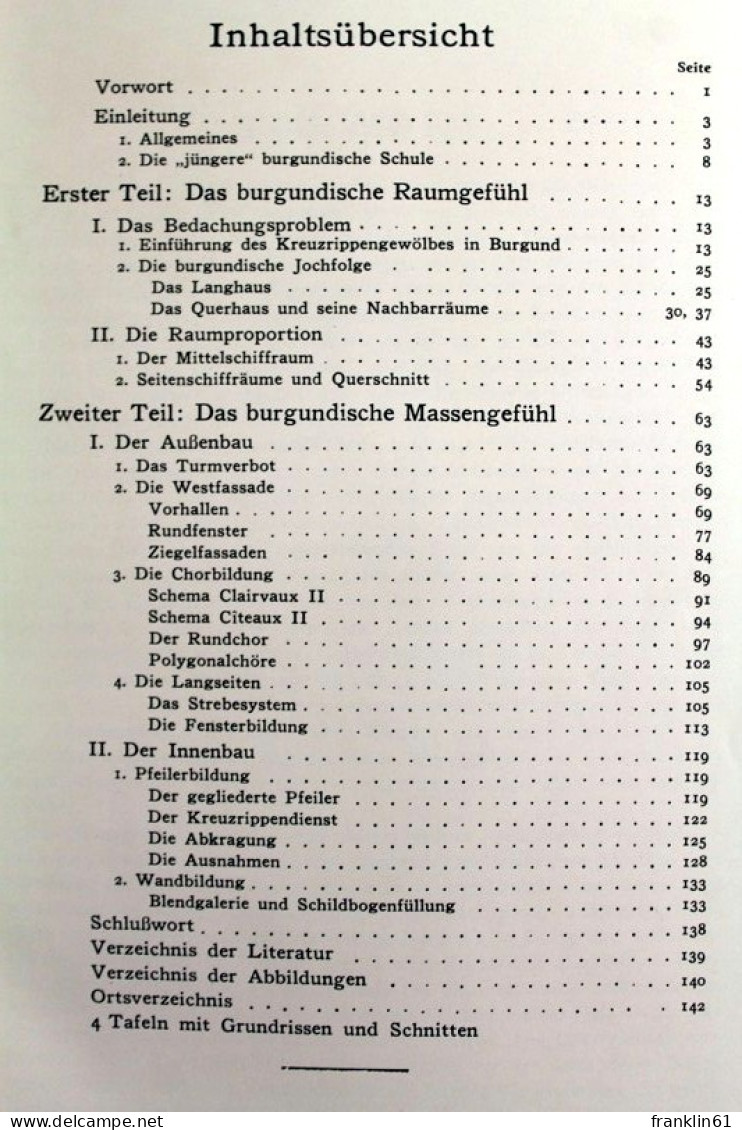 Die Baukunst Der Cisterzienser. - Architettura