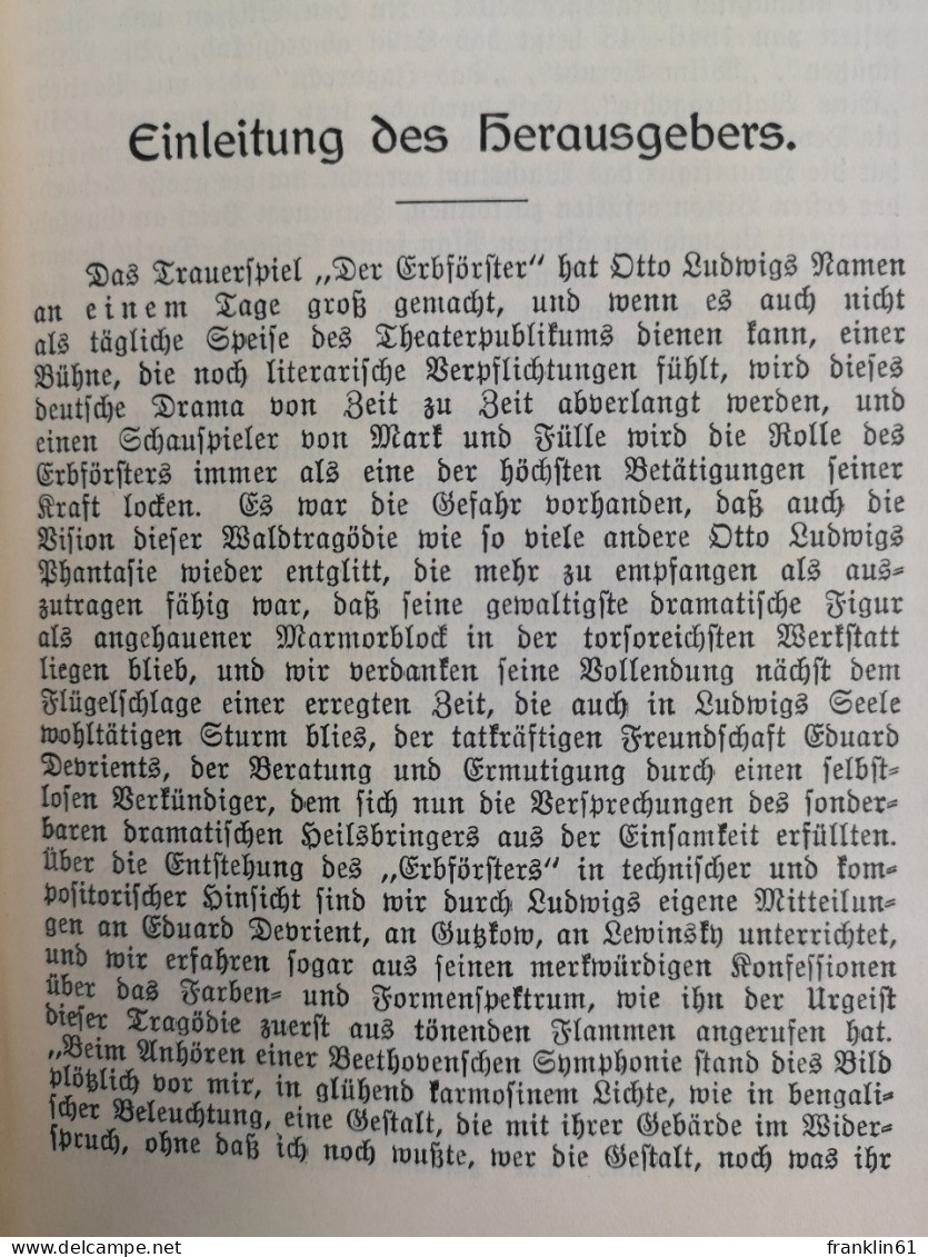 Ludwigs Werke in vier Teilen.  Erster Teil: Gedichte. Die Heiterethei und ihr Widerspiel.