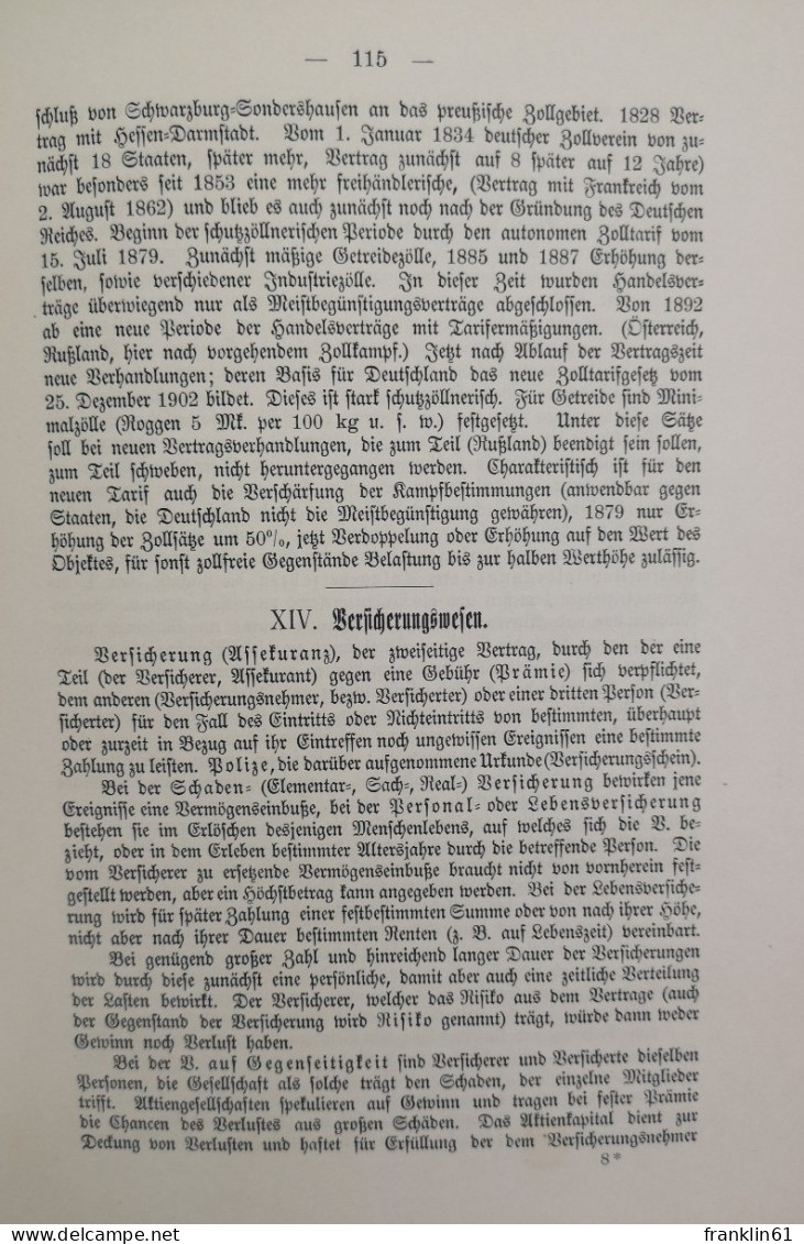 J. Lehrs Politische Ökonomie In Gedrängter Fassung - Lexika