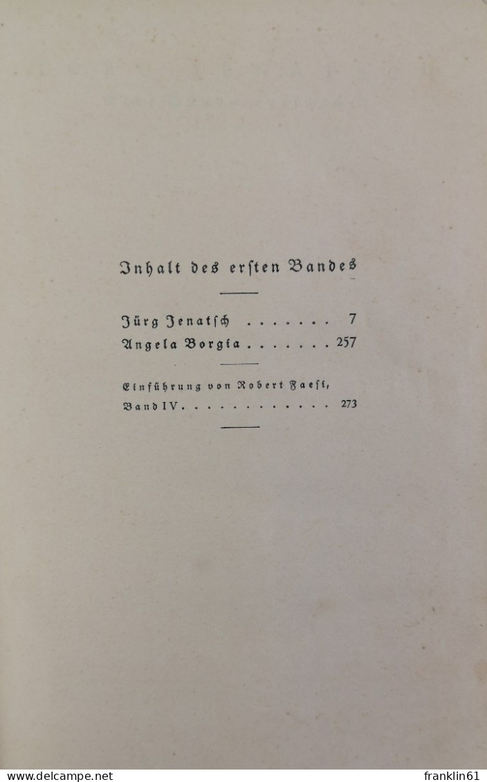 Sämtliche Werke In Vier Bänden. Komplett - Poems & Essays