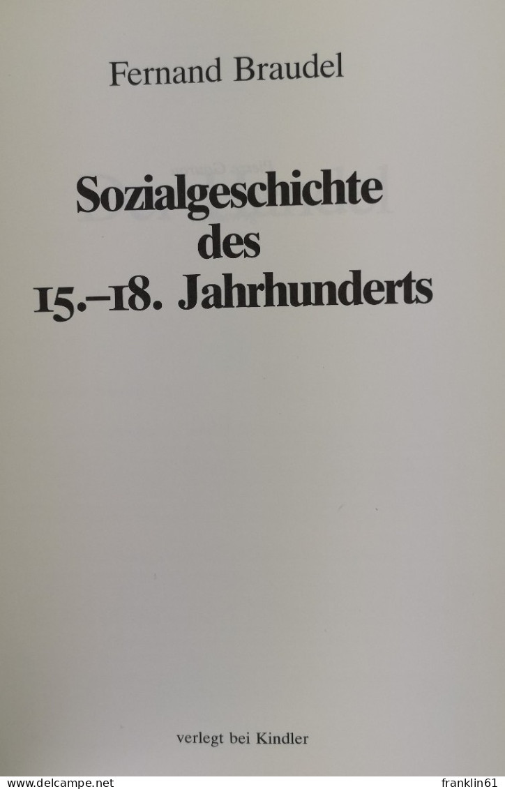 Sozialgeschichte Des 15. - 18. Jahrhunderts. Der Handel. - 4. 1789-1914