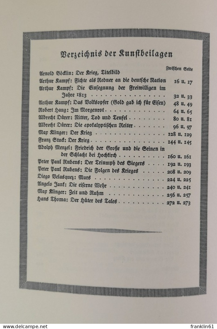 Das Buch Vom Kriege. - Militär & Polizei