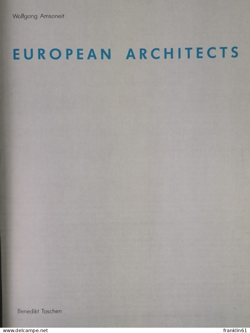 Contemporary European Architects. - Architektur