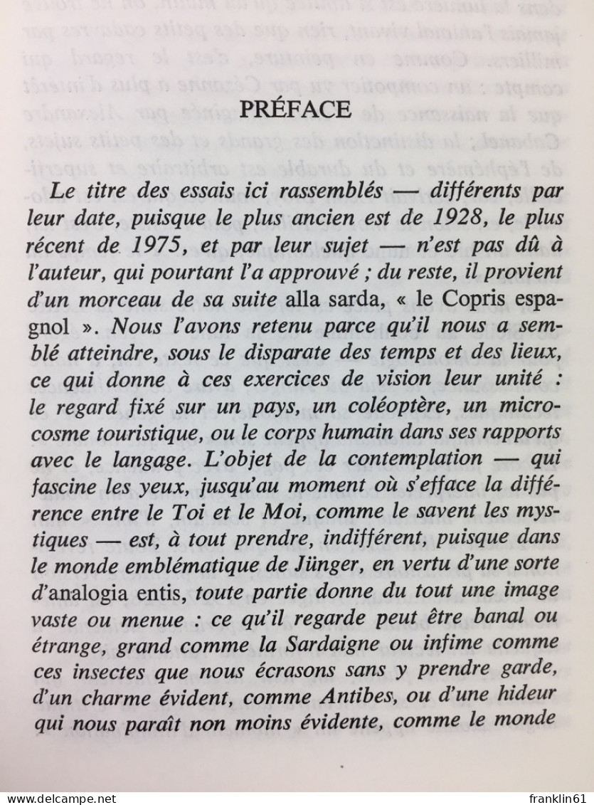 Le Contemplateur Solitaire. - Poésie & Essais