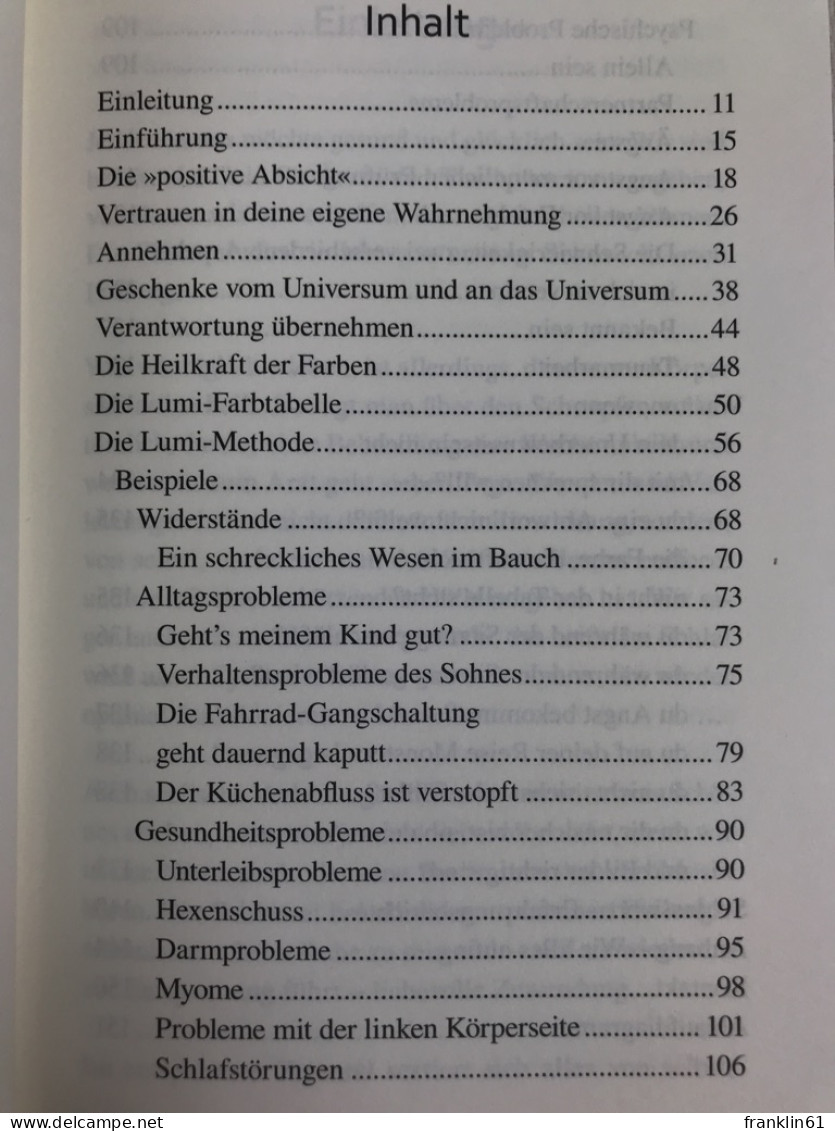 Die Lumi-Methode : Ein Kreativer Weg Zu Innerer Ganzheit. - Otros & Sin Clasificación