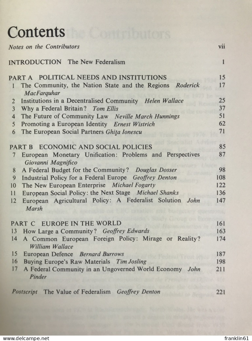 Federal Solutions To European Studies - 4. 1789-1914