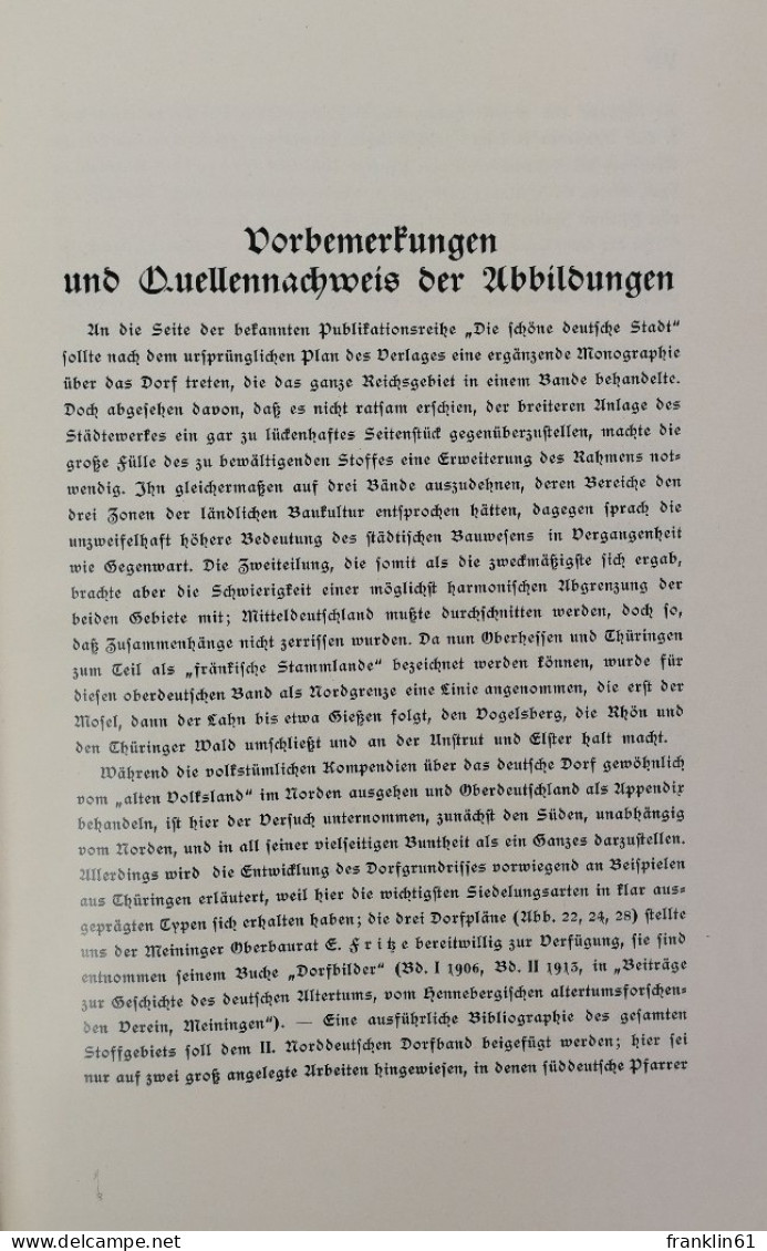 Das Deutsche Dorf. Süddeutschland. - Architectuur