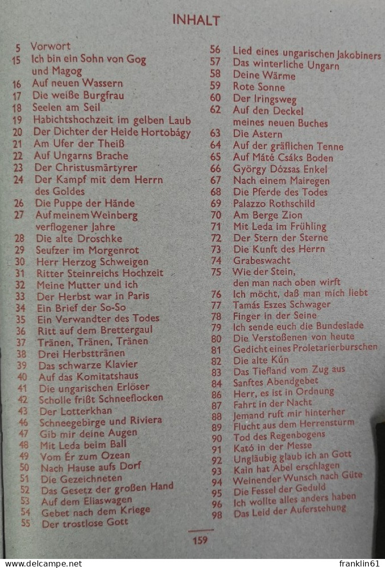 Gedichte. Auswahl Zum 100. Geburtstag Des Dichters. - Lyrik & Essays