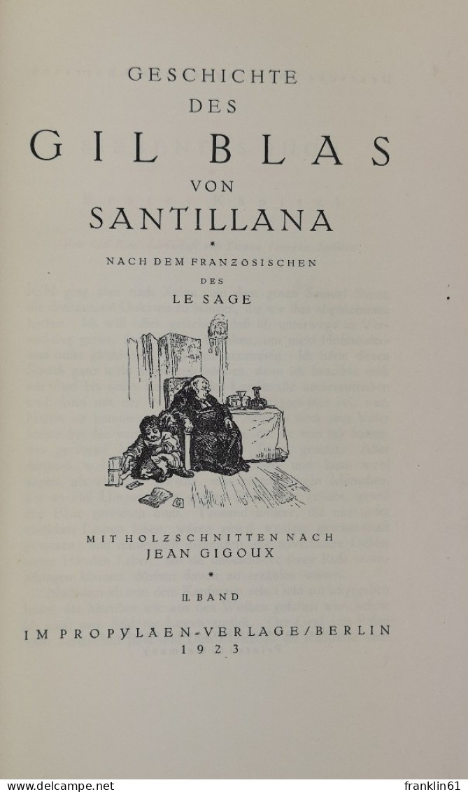 Geschichte Des Gil Blas Von Santillana. I.Band. - Poesia