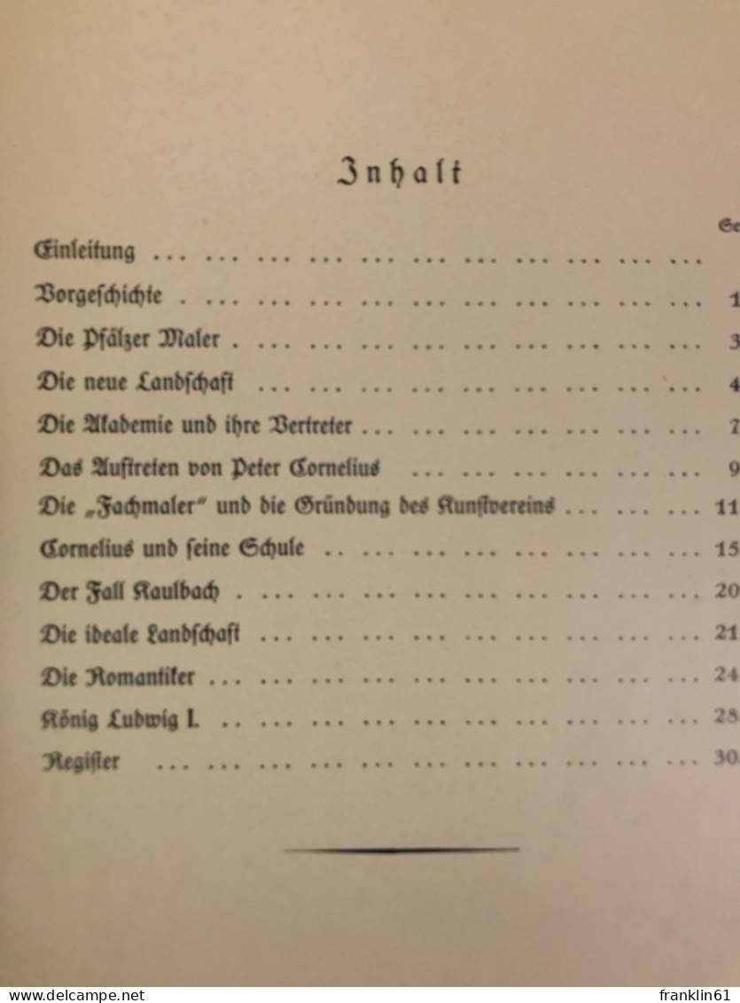 Die Münchner Malerei Im Neunzehnten Jahrhundert - 1. Teil. - Pintura & Escultura