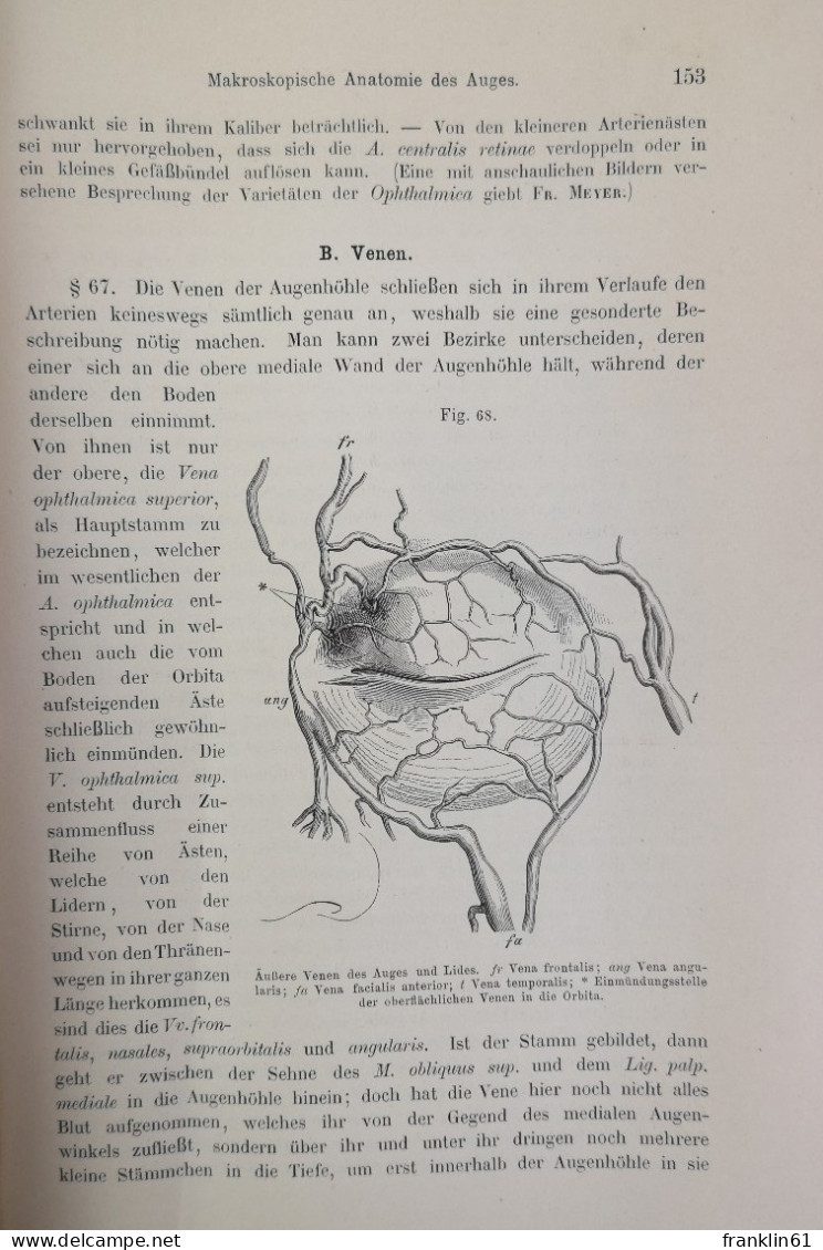 Handbuch Der Augenheilkunde. Erster Band. Erste Abteilung. - Santé & Médecine