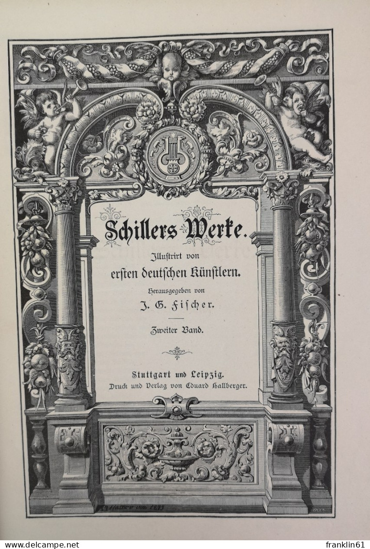 Schillers Werke. In vier Bänden: HIER Band zwei bis Band vier (3 Bd.).