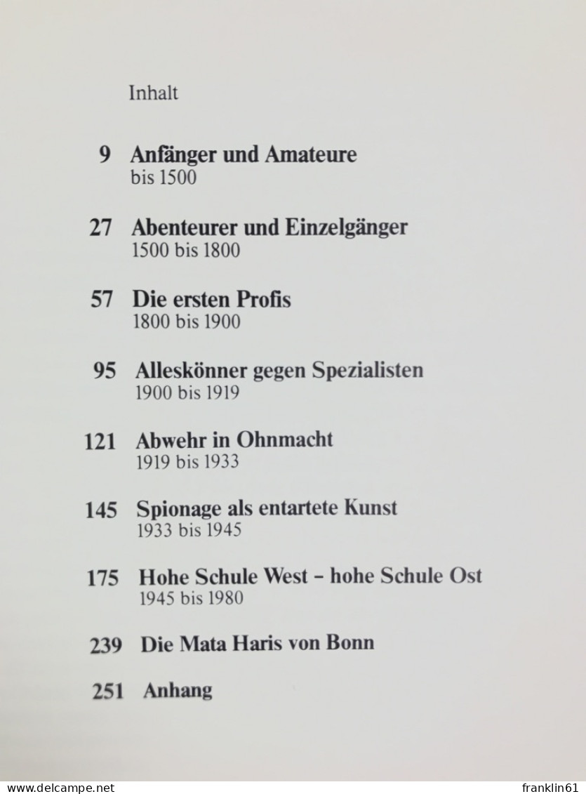 Verrat Und Spionage In Deutschland : Texte - Bilder - Dokumente. - Militär & Polizei