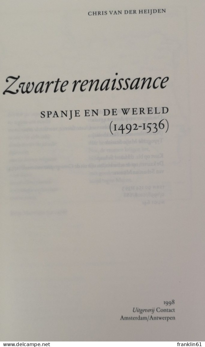 Zwarte Renaissance. Spanje En De Wereld 1492-1536. - 4. 1789-1914