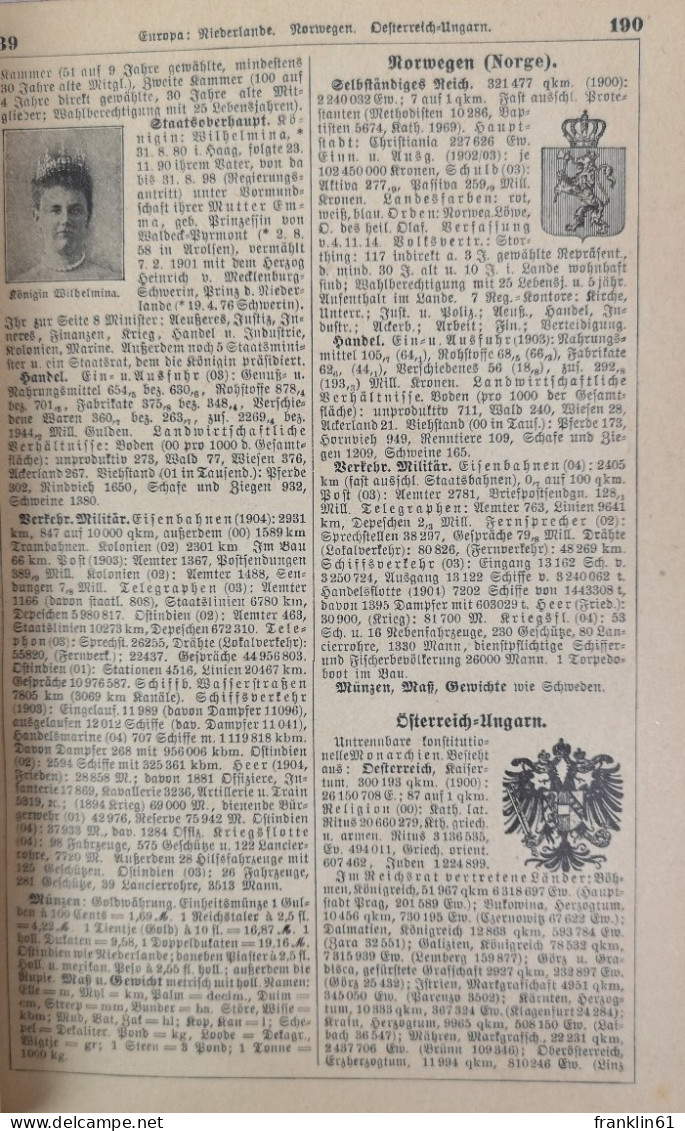 Kürschners Jahrbuch 1906. - Lessico