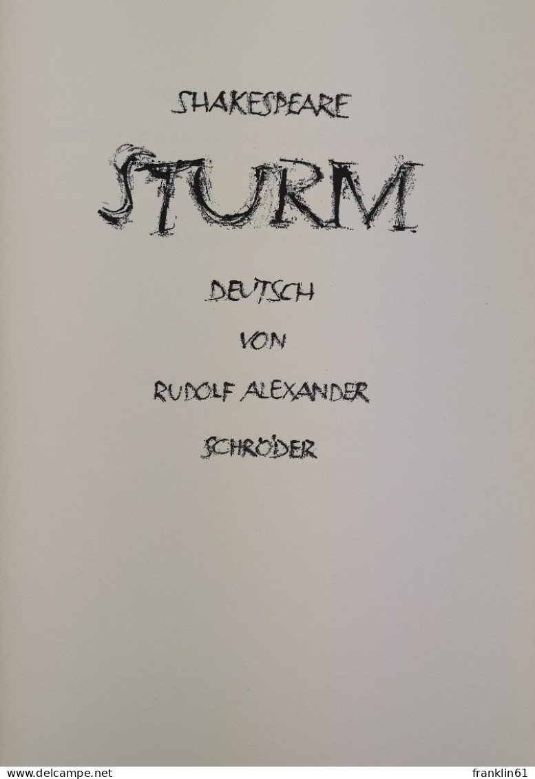 Sturm. Nummerierte Ausgabe, Nr. 1071. - Gedichten En Essays