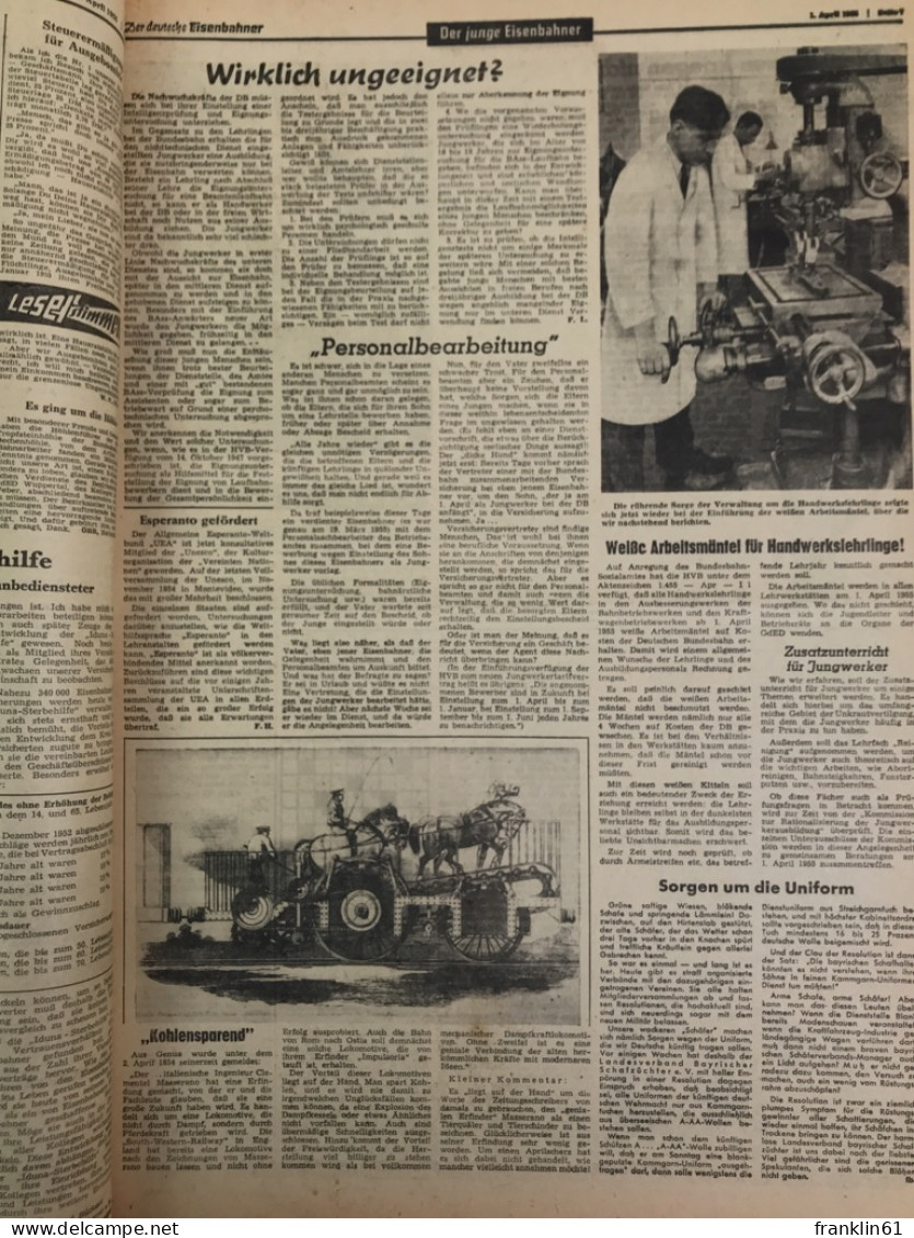 Der Deutsche Eisenbahner Jahrgang 1955. Nr.: 1 -24 KOMPLETT - Transports