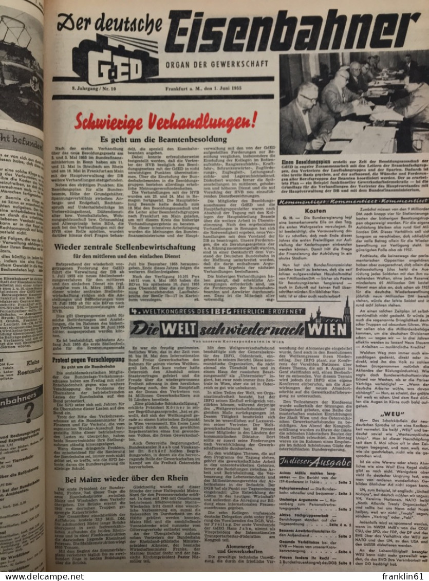 Der Deutsche Eisenbahner Jahrgang 1955. Nr.: 1 -24 KOMPLETT - Transport