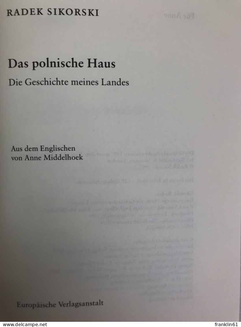 Das Polnische Haus : Die Geschichte Meines Landes. - Biografía & Memorias