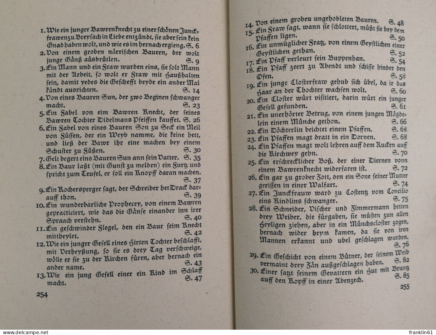 Deutsche Schwänke. 79 kurtzweylig Schwenck und Fatzbossen gesammlet von Leonhart Frischlin.