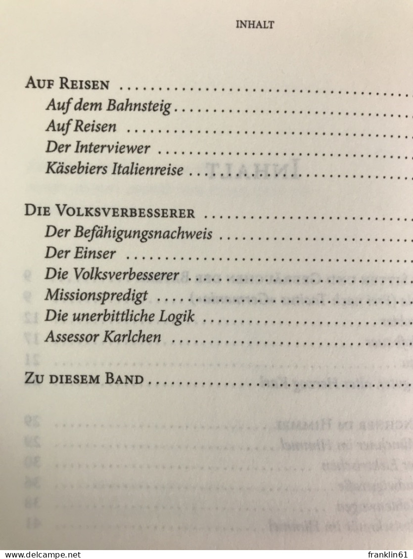 Der Münchner Im Himmel : Satiren Und Humoresken. - Lyrik & Essays