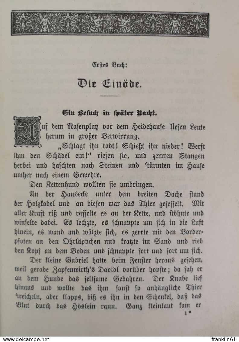 Heidepeter's Gabriel. Eine Geschichte In Zwei Büchern. - Gedichten En Essays