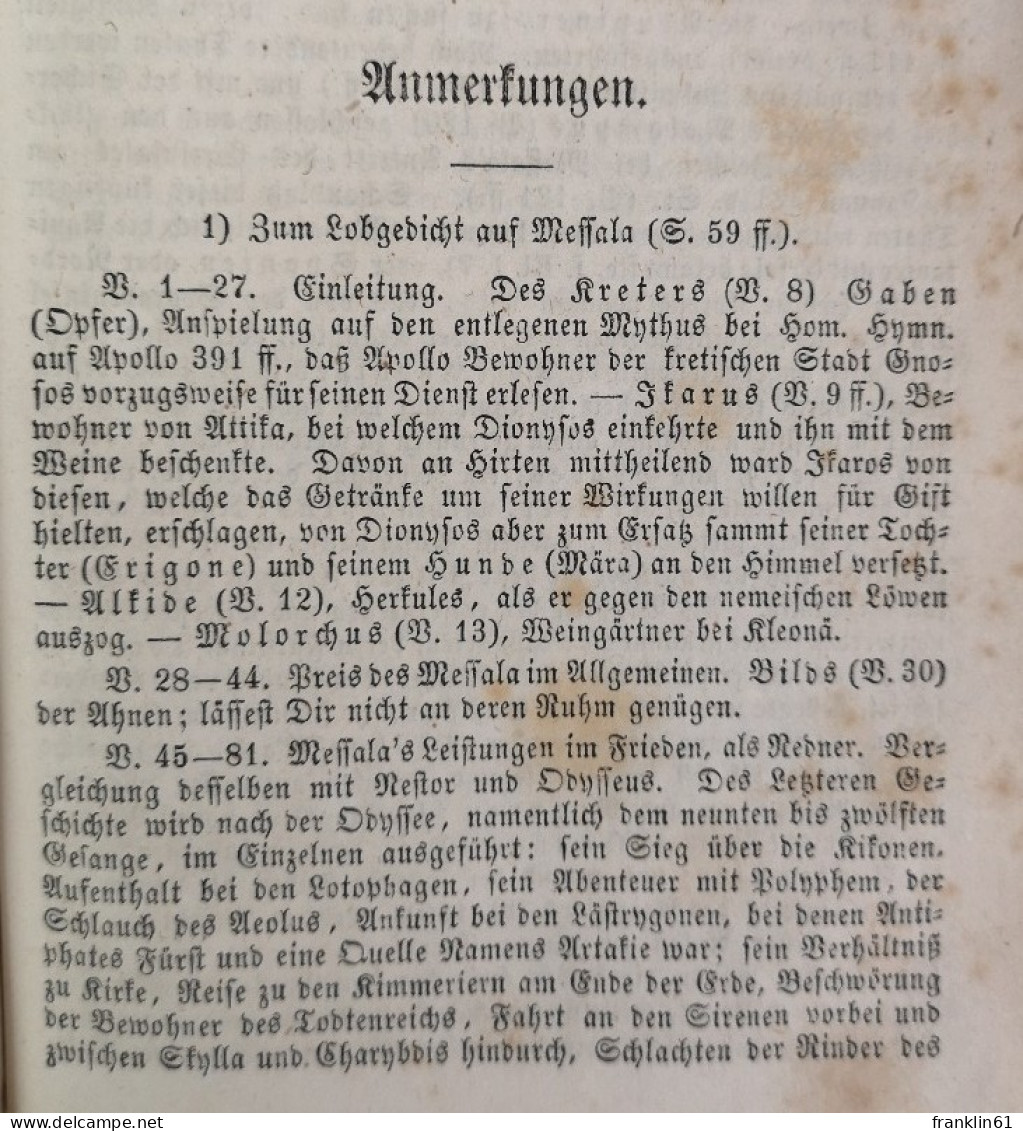 Römische Dichter In Neuen Uebersetzungen. - Gedichten En Essays