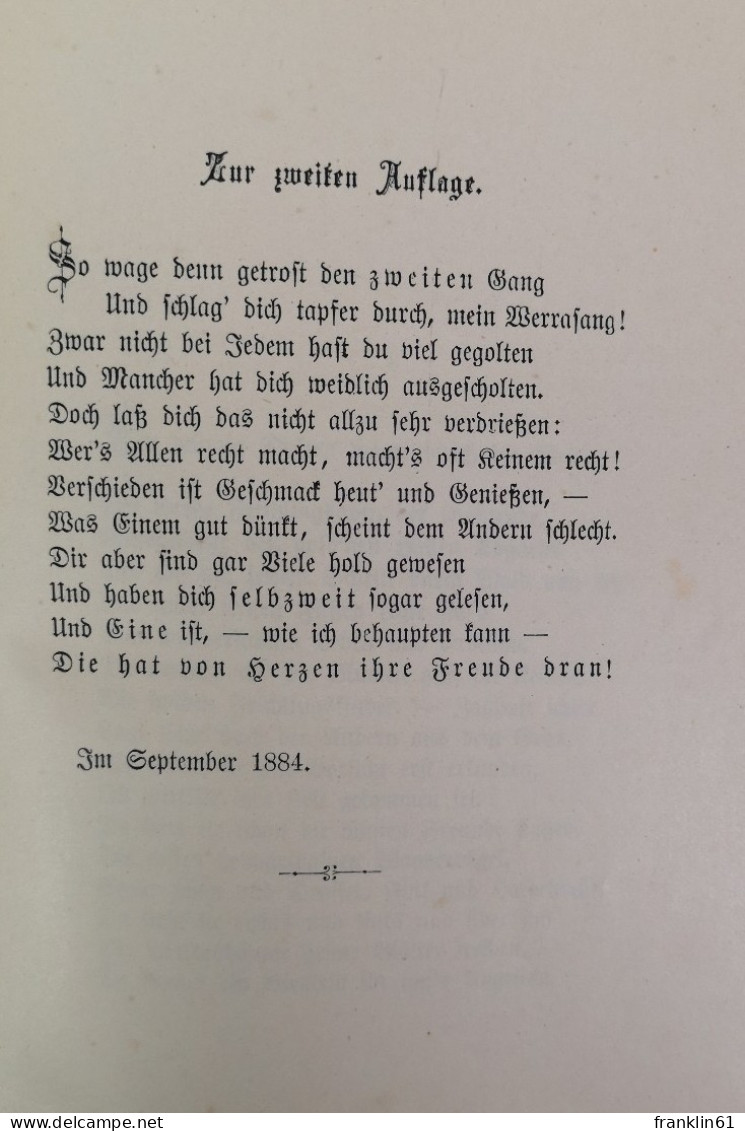 Bilstein. Sang Und Sage Aus Dem Werratale. - Gedichten En Essays