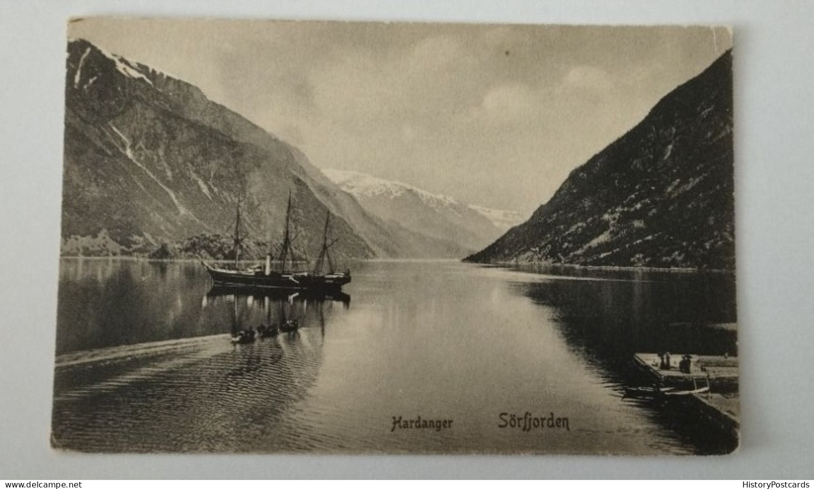 Hardanger, Sörfjorden, Segelschiff, Norge, Norwegen, 1910 - Norway