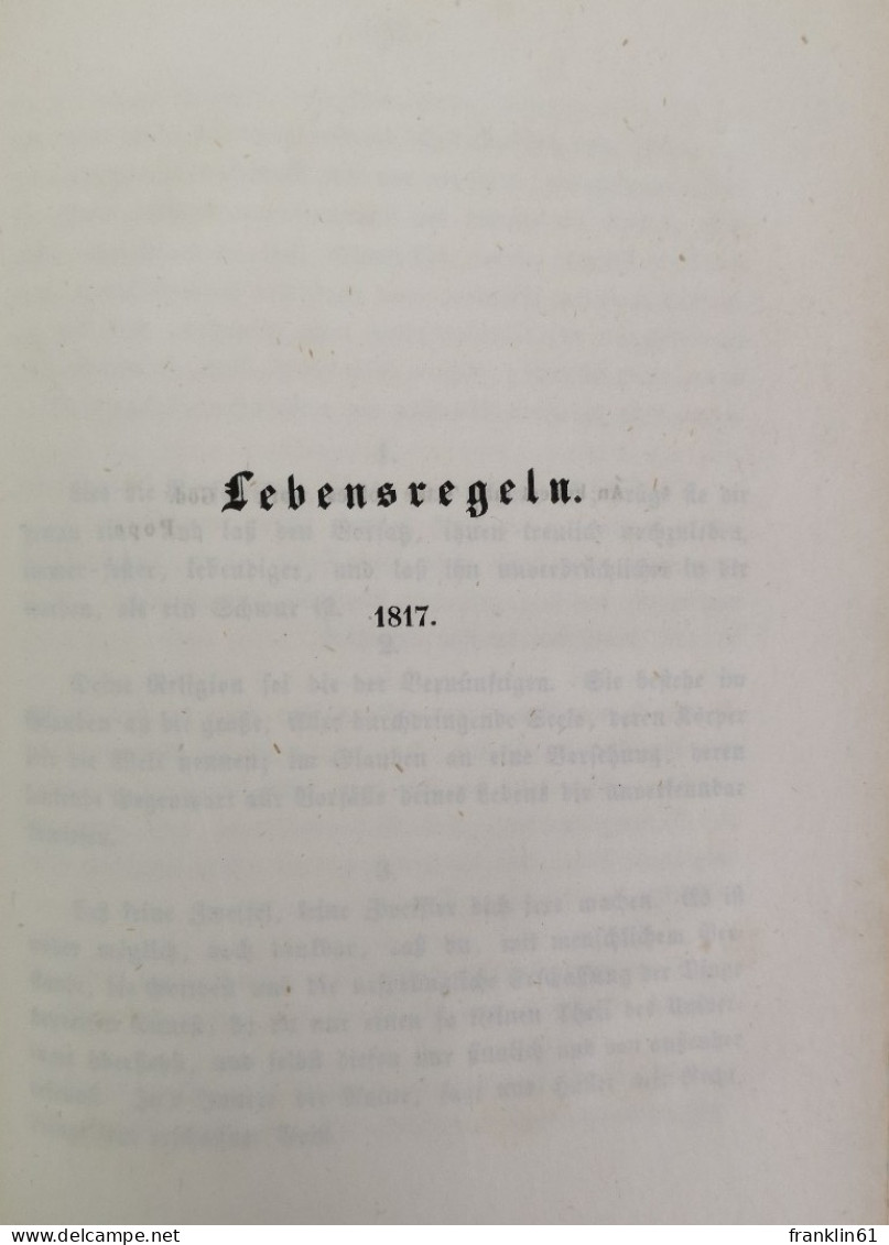 Gesammelte Werke des Grafen August von Platen. Theater als Nationalinstitut 1825.