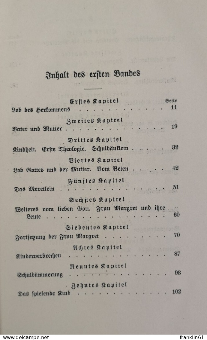 Der Grüne Heinrich. Erster Und Zweiter Band. - Gedichten En Essays