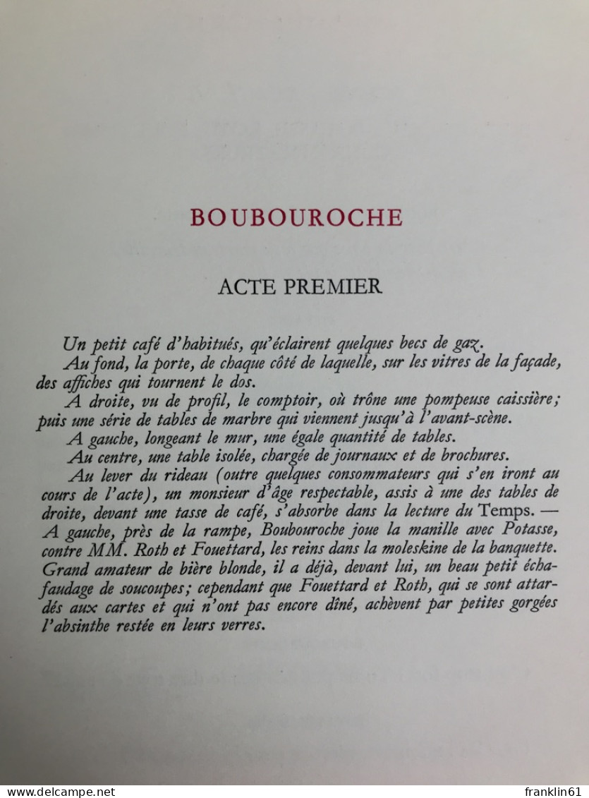 Boubouroche. - Poésie & Essais