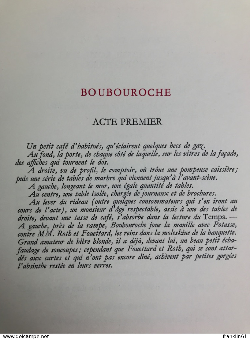 Boubouroche. - Gedichten En Essays