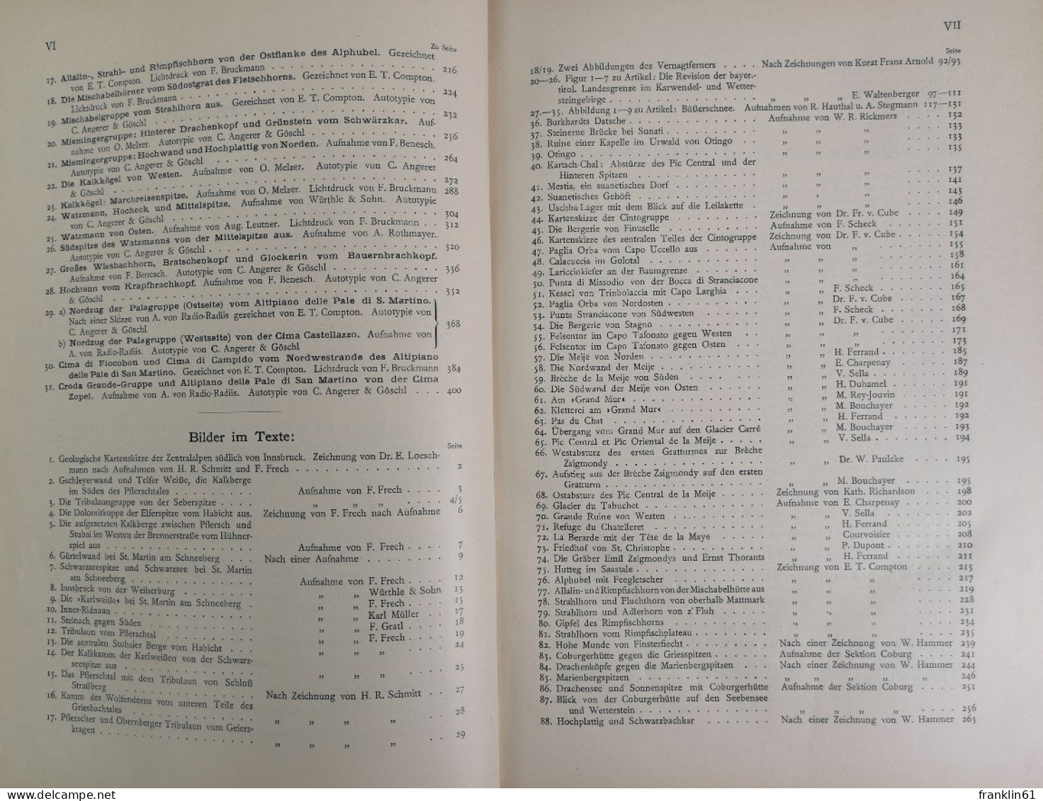 Zeitschrift Des Deutschen Und Österreichischen Alpenvereins. Band XXXIV.. Jahrgang 1903. - Autres & Non Classés