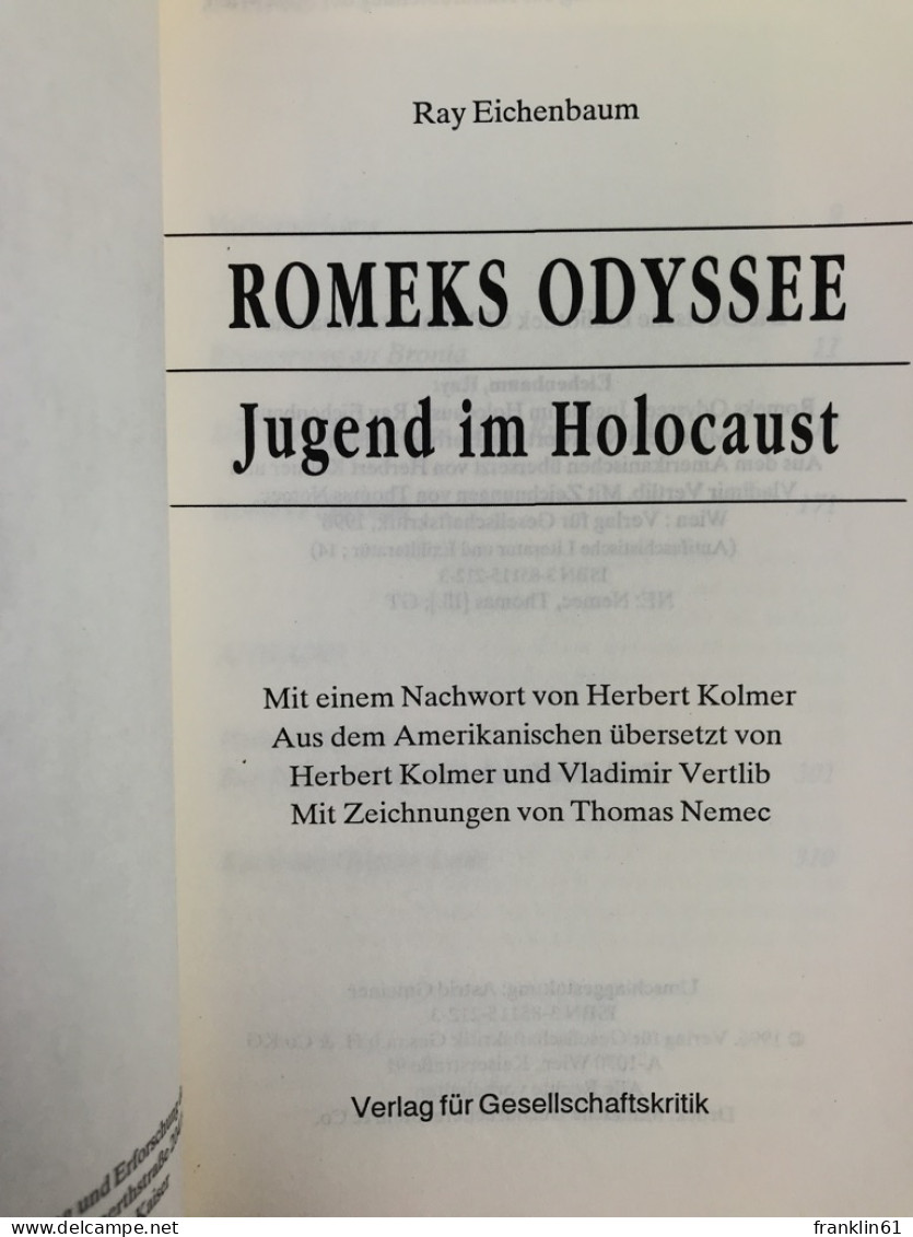 Romeks Odyssee : Jugend Im Holocaust. - 4. 1789-1914