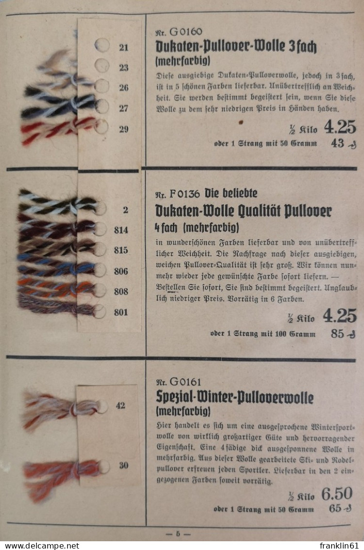 Deutschlands Größtes Wolle-Versandhaus. No. 48. - Sewing