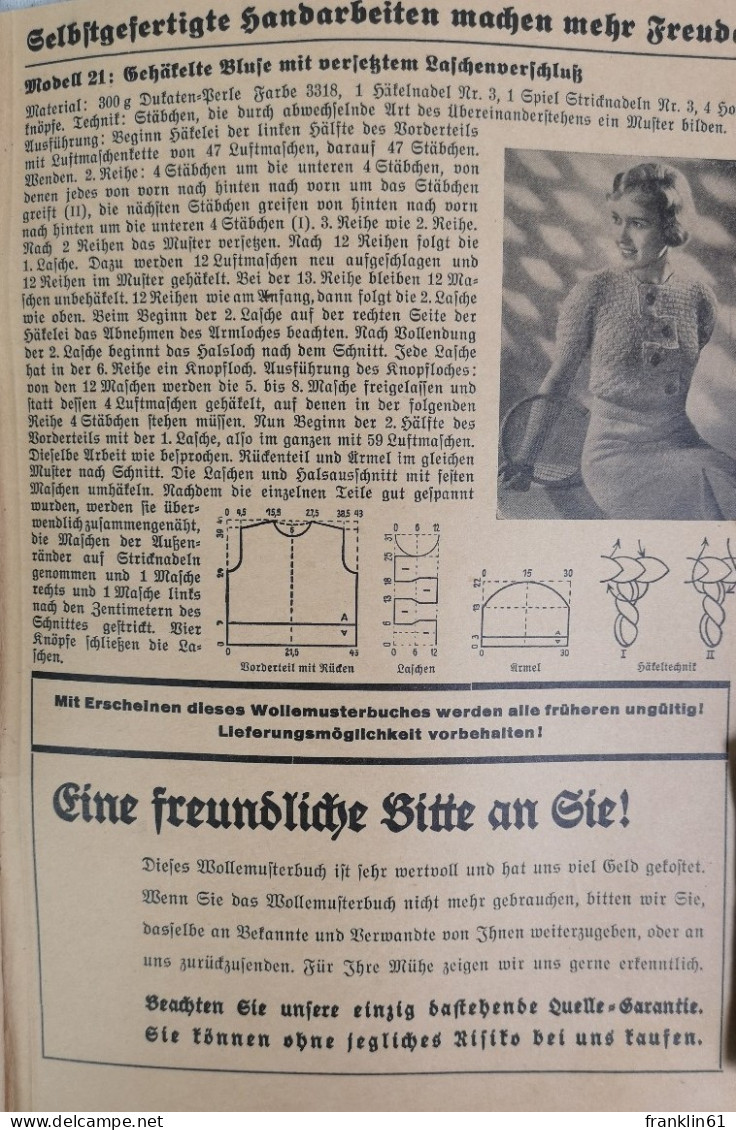 Deutschlands Größtes Wolle-Versandhaus. No. 48. - Sewing