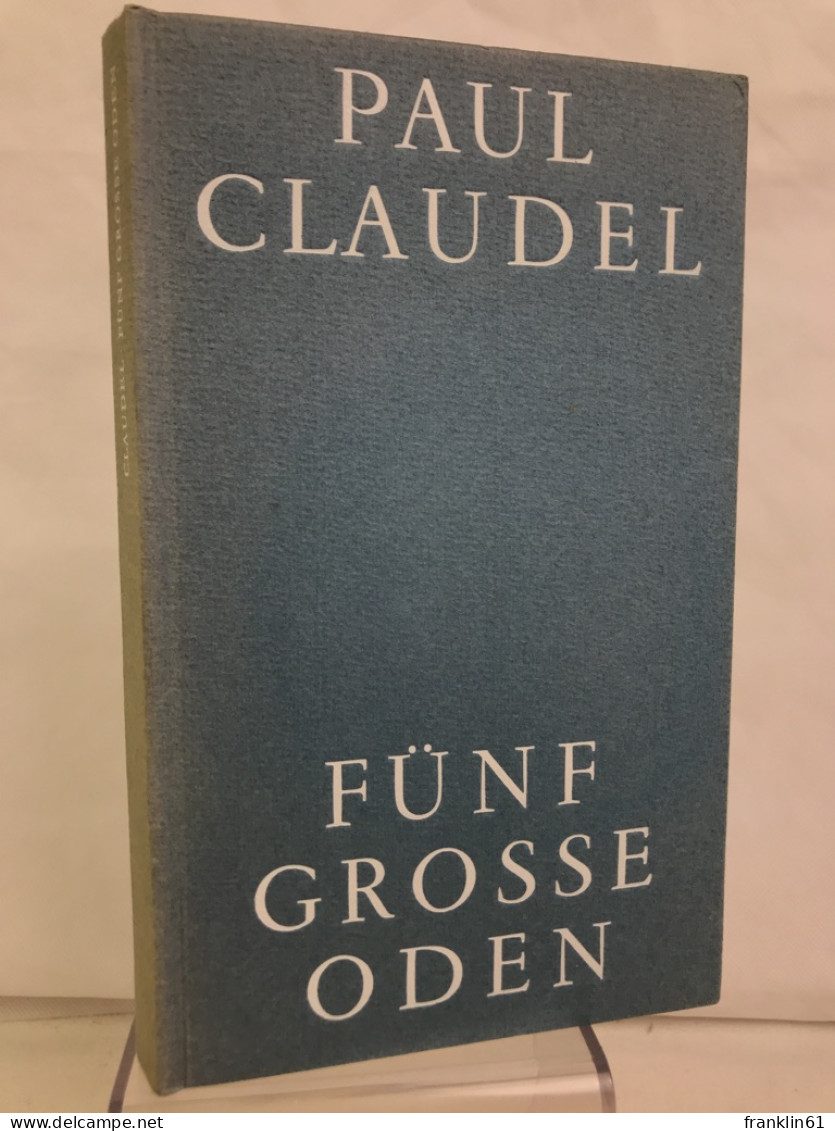 Fünf Grosse Oden. - Gedichten En Essays